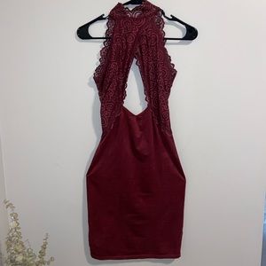 Fashion nova sexy dress, red